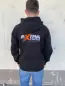 Preview: Extracross Zip Hoodie schwarz bestickt mit Logo - Größe M