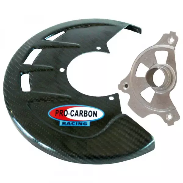 Carbon Bremsscheibenschutz vorne Kawasaki KX250F 04-05, Suzuki RMZ 250 04-06