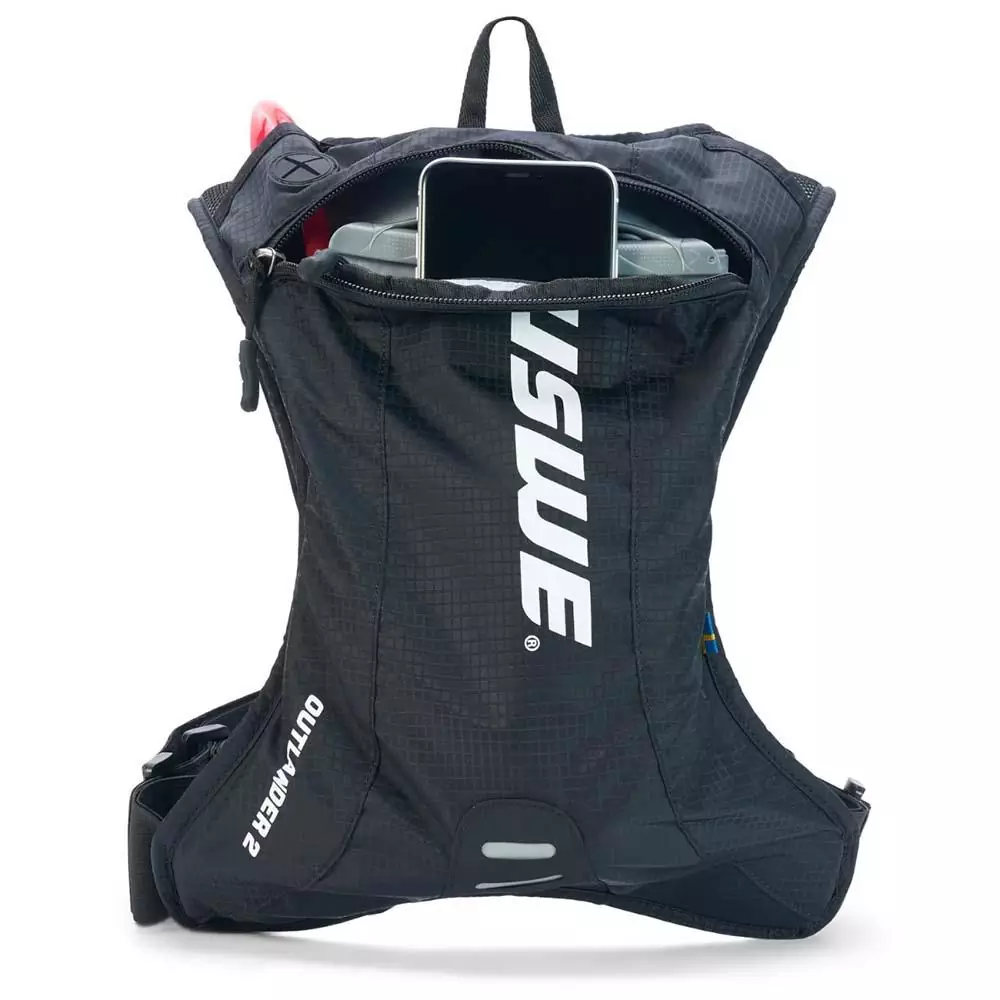 USWE Outlander 2L Trinkrucksack für Motocross, Enduro und MTB Carbon Black