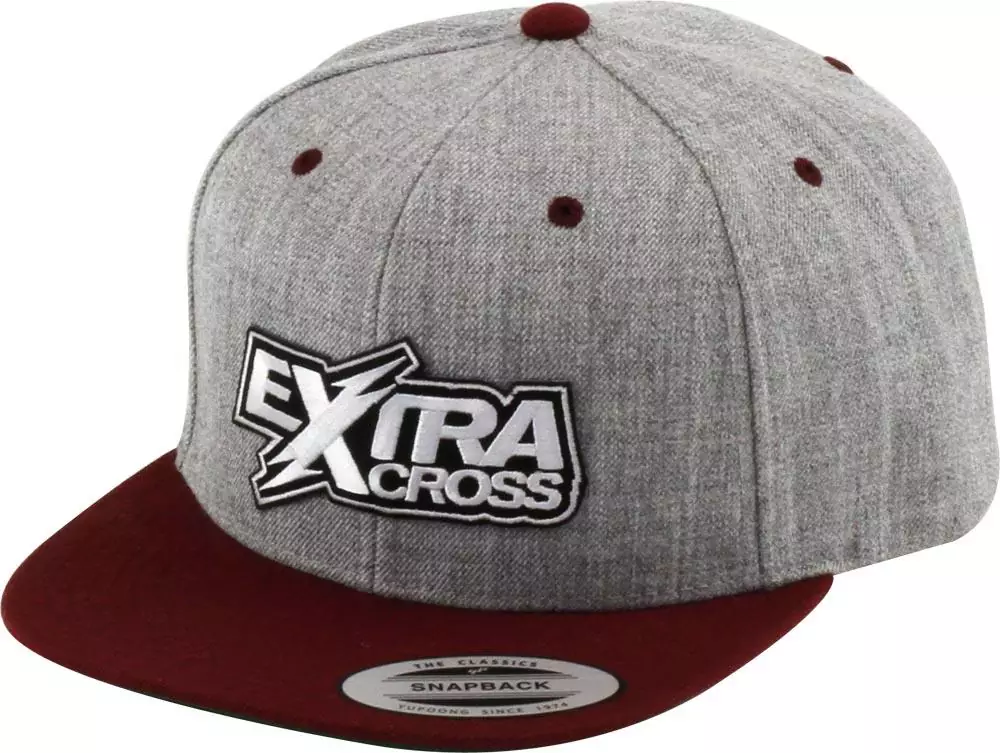 Extracross Snapback Cap Grey-Winered